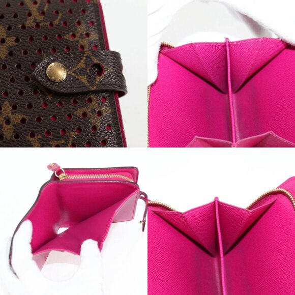 LOUIS VUITTON Monogram Perfo Compact zip Bifold Wallet M95188 LV Auth BA3167V - Picture 14 of 14